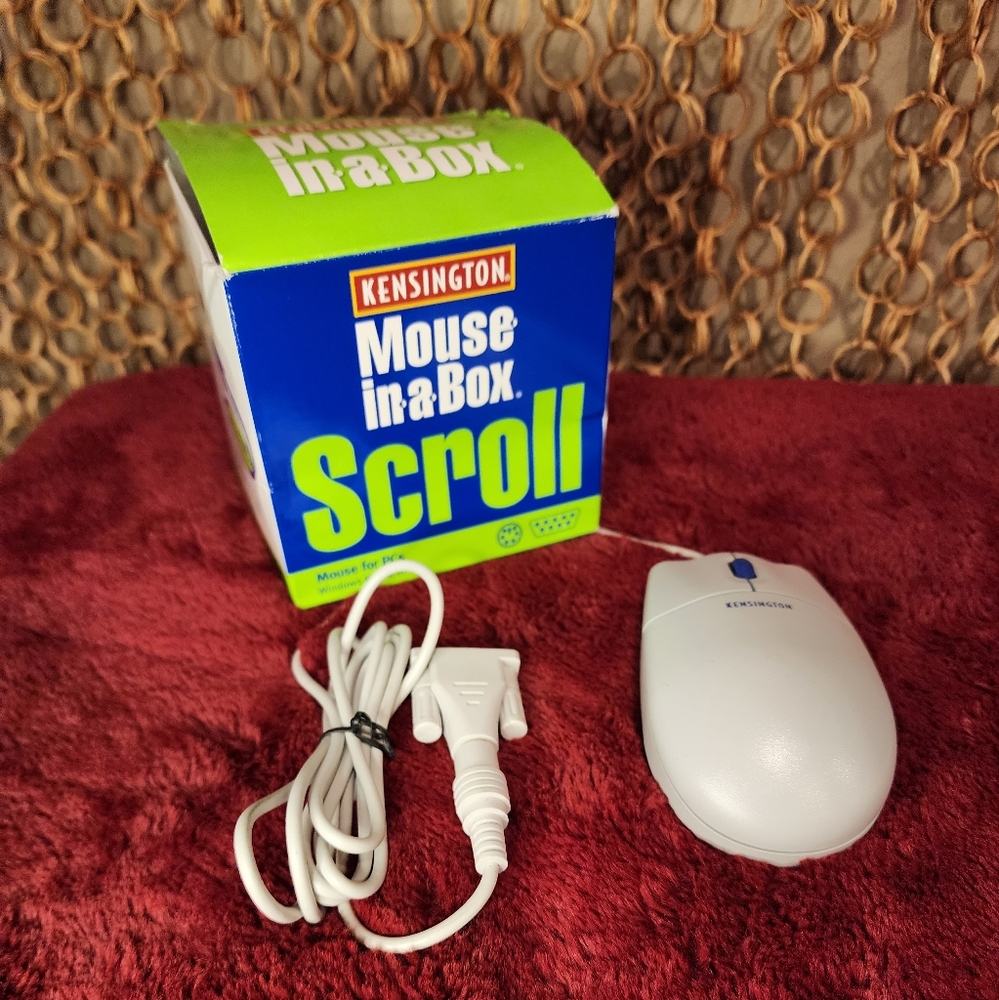 Vintage Kensington Mouse In A Box Scroll PC Model 64230